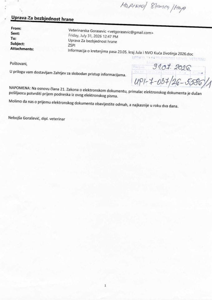 Rješenje UPI-7-037/26-5586/2