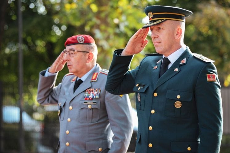 Bg Vuksanović sa načelnikom Generalštaba Oružanih snaga SR Njemačke, generalom Karstenom Brojerom