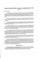 RFQ 01 26 Procurement of firefighting equipment