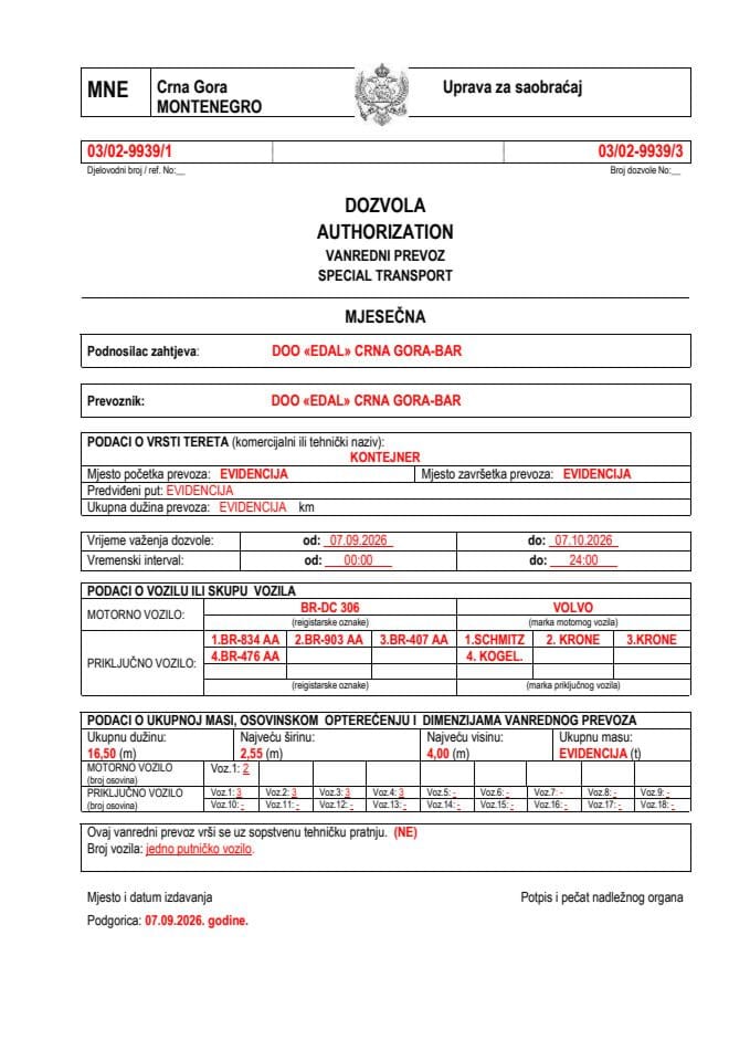 EDAL 03-02-9939-sep-mjesečna