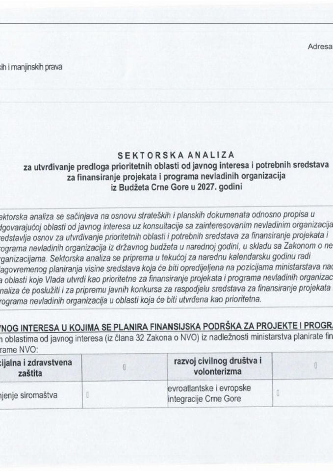 Sektorska analiza RR