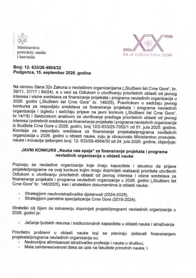 Konkurs NVO nauka final