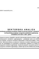 Nacrt sektorske analize Manjne