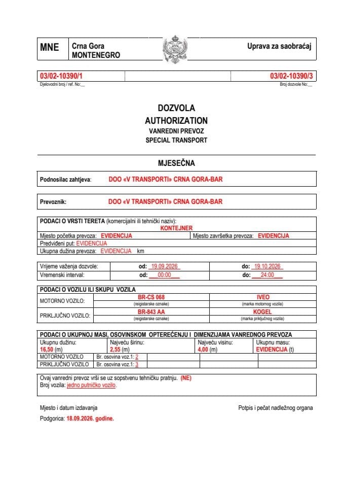 V TRANSPORTI 03-02-10390-sep-mjesečna