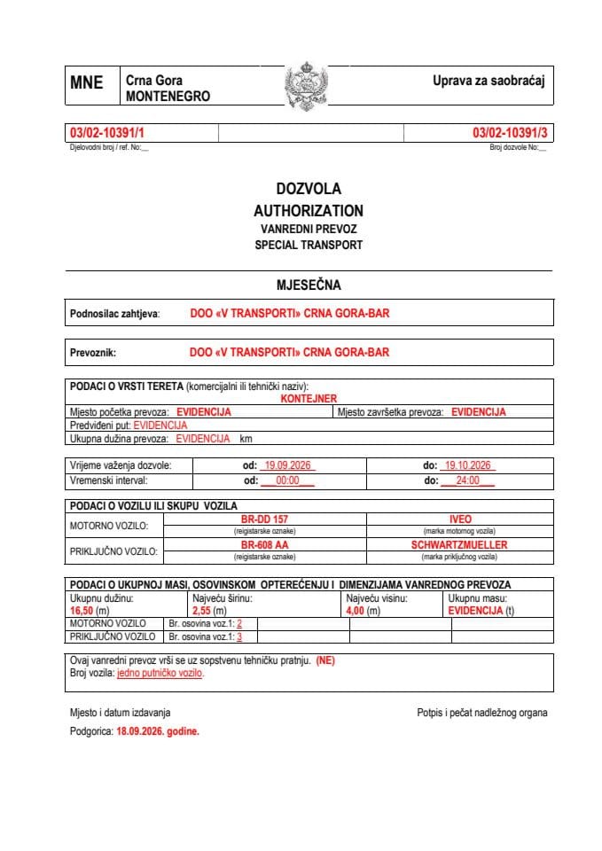 V TRANSPORTI 03-02-10391-sep-mjesečna