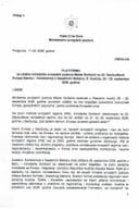 Predlog platforme za učešće ministarke evropskih poslova Maide Gorčević na 22. Salzburškom Evropa Samitu i Konferenciji o Zapadnom Balkanu, Republika Austrija, 28. i 29. septembra 2026. godine