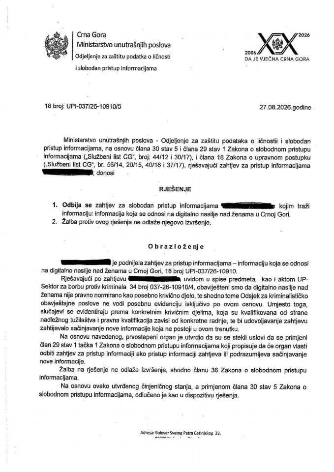 rješenje broj 18-UPI-037/26-10910/5