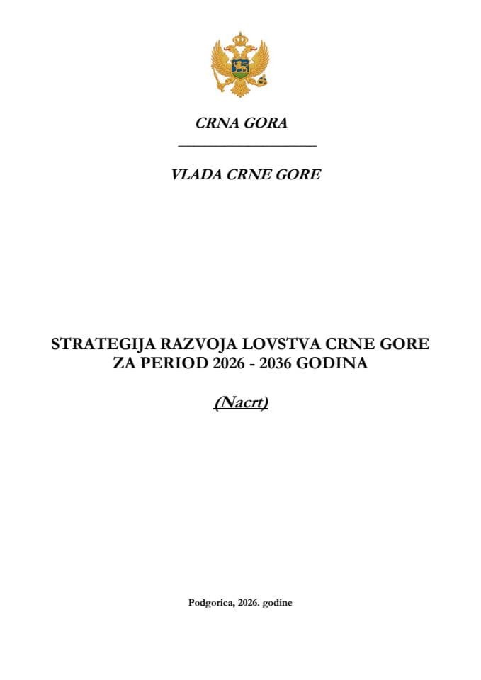 Nacrt strategije razvoja lovstva 2026  - 2036