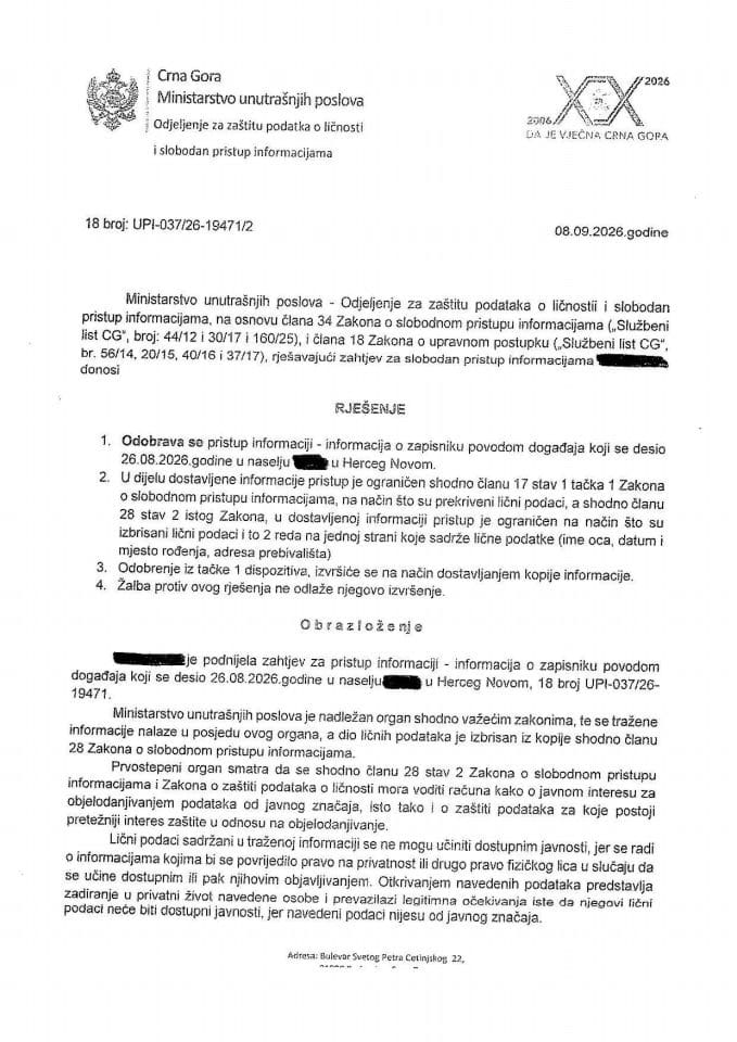 rješenje broj 18-UPI-037/26-19471/2