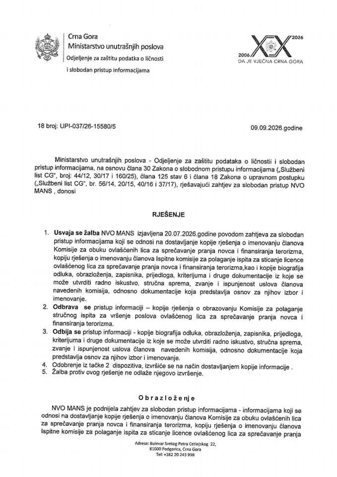 rješenje broj 18-UPI-037/26-15580/5