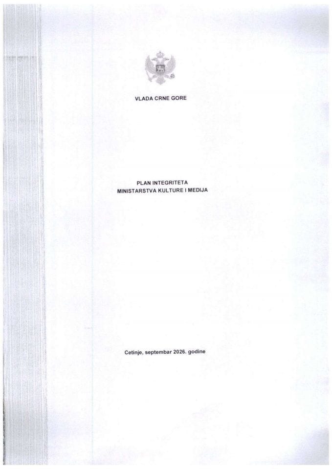 Plan integriteta 2026