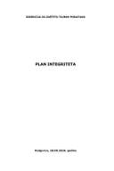 PLAN INTEGRITETA 2026-2028