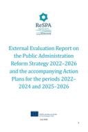 Eksternal Evaluation Report on the Public Administration Reforme Strategy 2022-2026