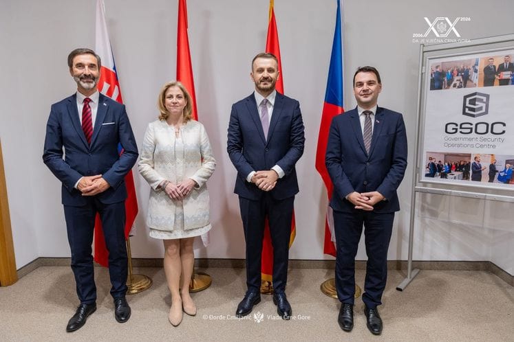 Dukaj i ministri Austrije, Slovačke i Češke - posjeta GSOC-u i WB3C (1)