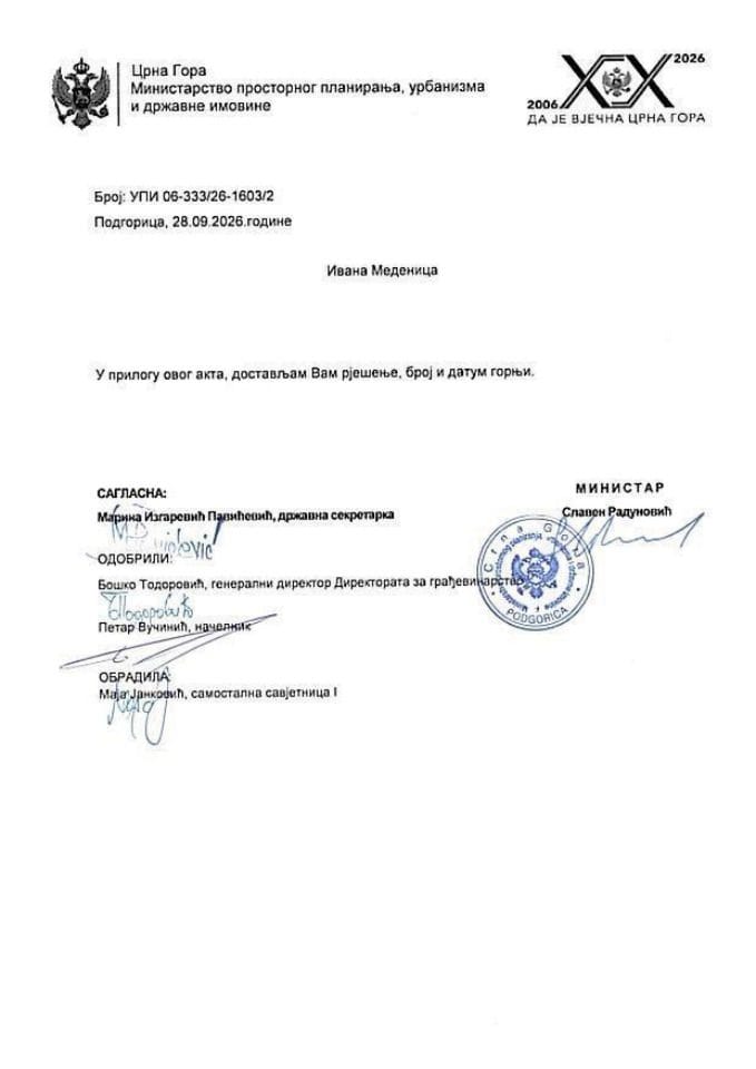 Licenca revizora za arhitektonsku djelatnost - UPI_06_333_26_1603_2 IVANA MEDENICA