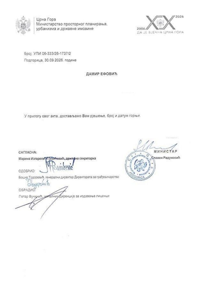 Licenca revizora za arhitektonsku djelatnost - UPI_06_333_26_1737_2 DAMIR EFOVIĆ
