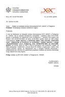 Dostavljanje  zahtjeva nadležnom organu NVO MANS 159205 br. UP-I-15-037-26-326-2