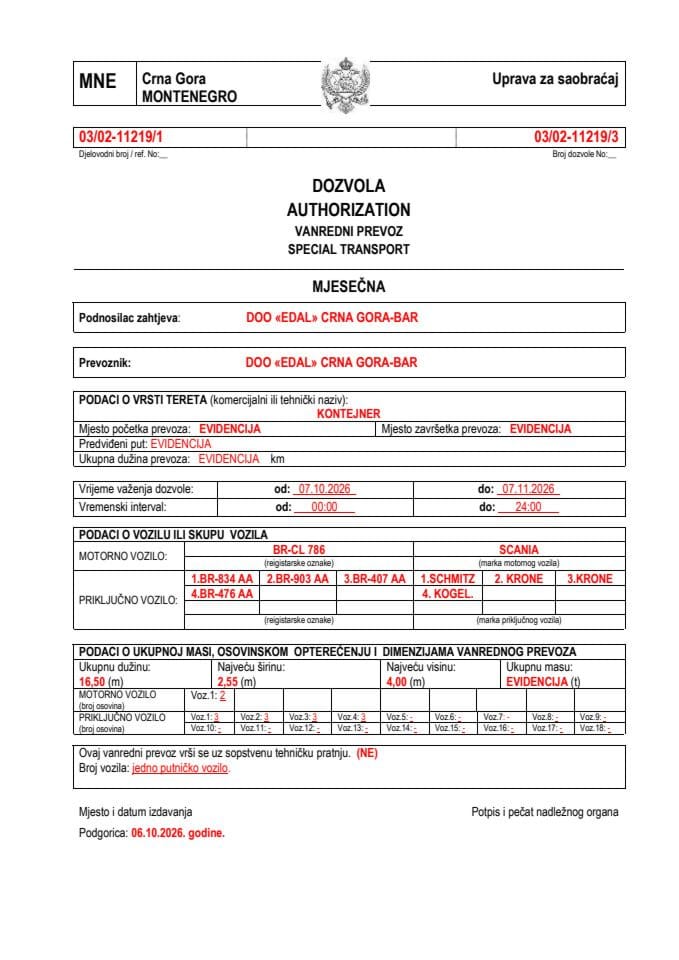 EDAL 03-02-11219-okt-mjesečna