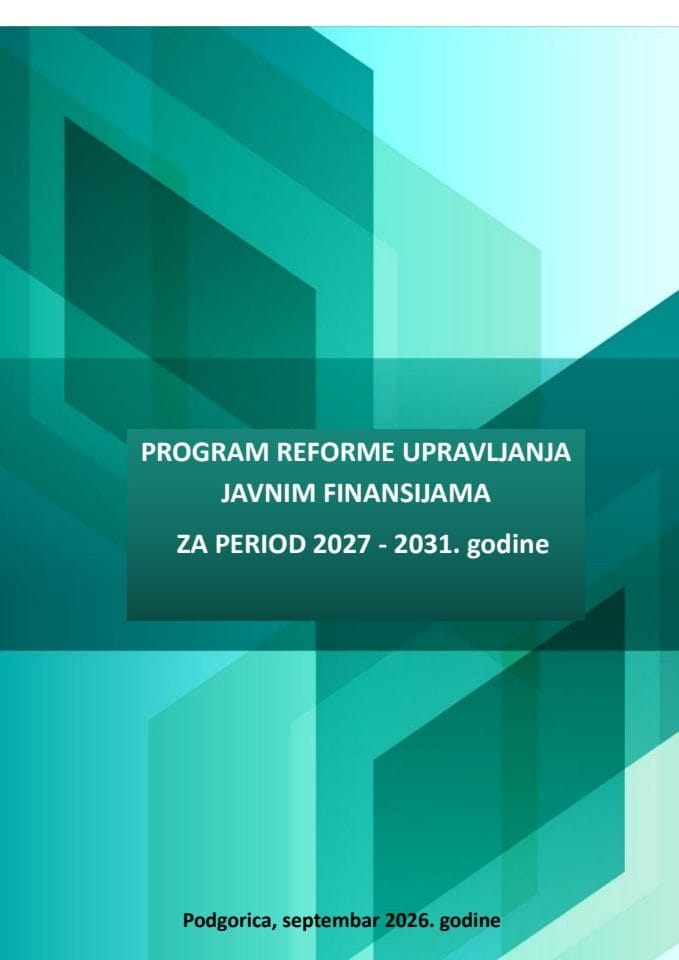 Program reforme upravljanja javnim finansijama 2027-2031