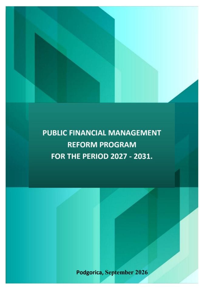 Public Finance Management Program for the period 2027-2031