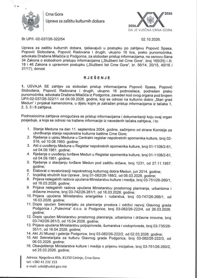 SPI Rješenje UP-I-02-037-26-322-54 od 02.10.2026.