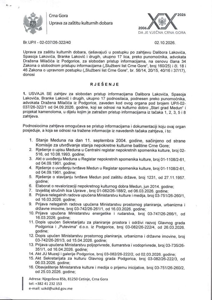 SPI Rješenje UP-I-02-037-26-322-40 od 02.10.2026.