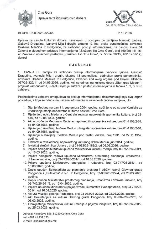 SPI Rješenje UP-I-02-037-26-322-65 od 02.10.2026.