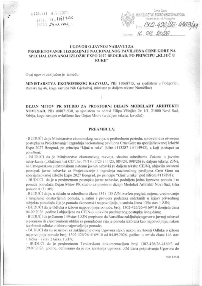 Dejan Mitov PR studio za prostorni dizajn modelart arhetekti Novi Sad