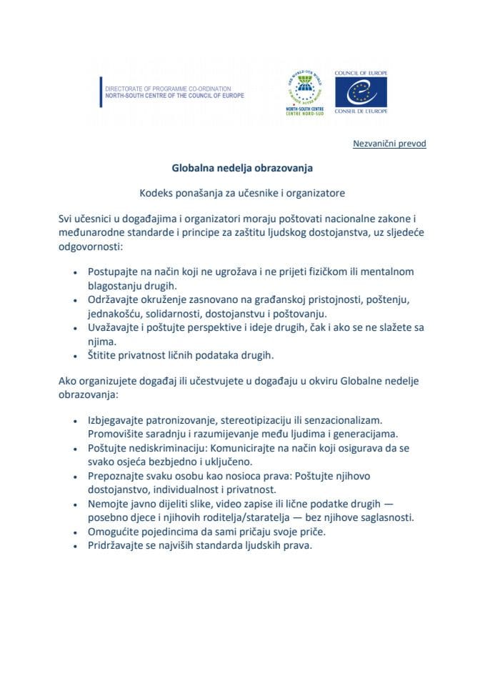 Kodeks ponašanja