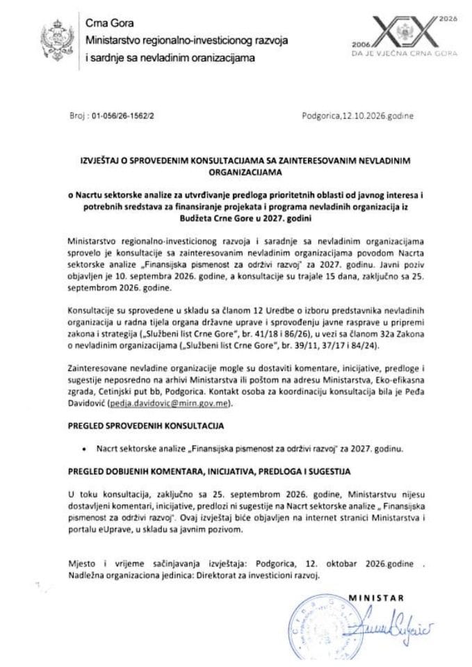 IZVJEŠTAJ 1