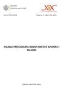 Knjiga procedura Ministarstva sporta i mladih 2026