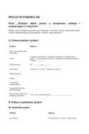 Prijavni formular- karijerno