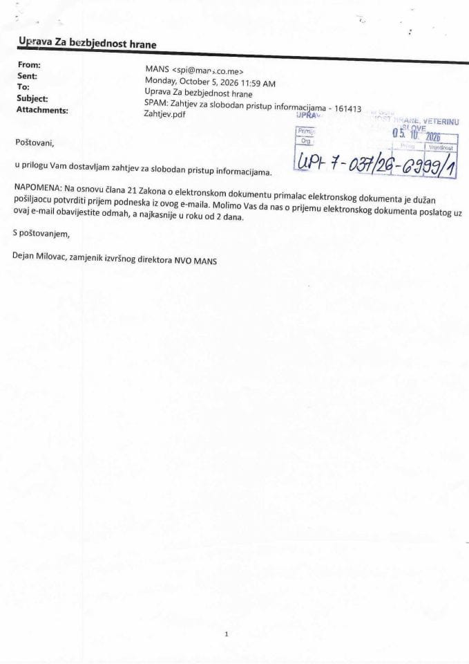 Rješenje UPI-7-037/26-6999/2