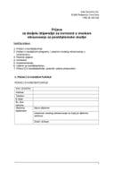 Prijavni formular-postdiplomske studije