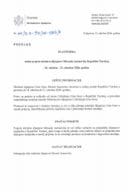 Predlog platforme radne posjete ministra dijaspore Mirsada Azemovića Republici Turskoj, 18. oktobar - 21. oktobar 2026. godine