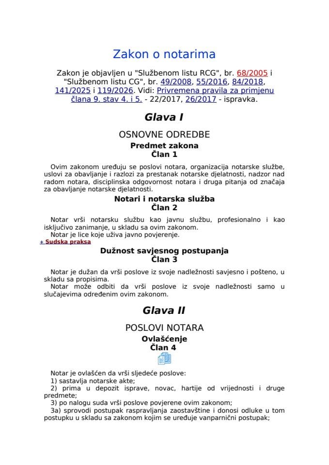 Zakon o notarima